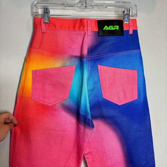 AGR Gradient High Rise Wide Leg Jeans - Picture 7 of 9